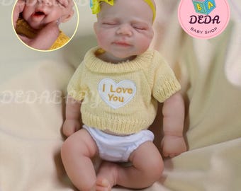 Full-body siliconen reborn baby - 12 inch handgemaakte levensechte siliconenpop voor peuters - kan mond open, realistisch verzamelobject, kerstmis