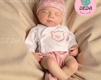 Siliconen reborn baby voor het hele lichaam – 13 inch handgemaakte levensechte siliconenpop voor peuters - kan mond open, realistisch verzamelobject, kerstmis