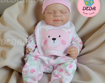 Full Body siliconen reborn baby – 18 inch handgemaakte levensechte siliconen pop voor peuters – Realistisch verzamelobject, handgeschilderd levensecht herboren