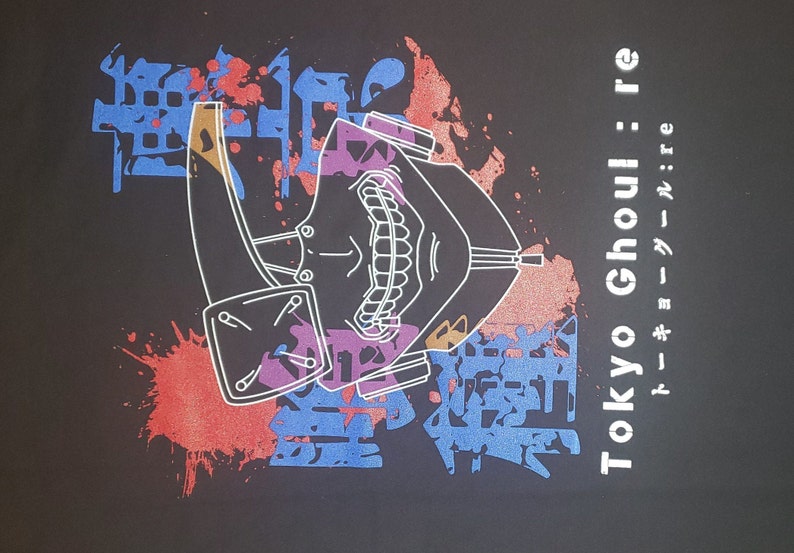RECYCLED UPCYCLED Women\u2019s DIY Halter Top tailored from licensed Tokyo Ghoul Ken Kaneki T Shirt choose size and style