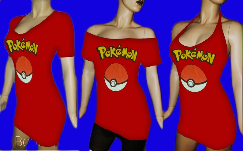 RECYCLED UPCYCLED Tunic top dress Tailored from licensed Pokemon Pikachu mens shirt Choose size and style