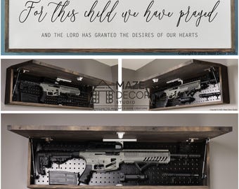 For This Child We Have Prayed Wall Art | Faith Quote Print | Christian Nursery
