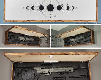 Celestial Planets Wall Art Secret Compartment| Modern Astrology Home Decor Floating Shelves