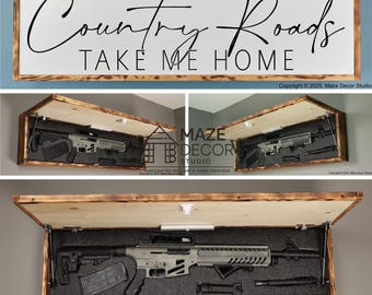 Country Road Edition | Handgemachter Schmuckschrank | Waffenschrank