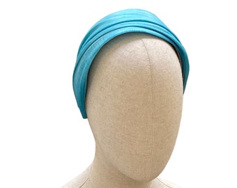 light blue headband for women/ dressy band for ladies/ pastel colored headband/  summer headband for special event/קשת לאירוע