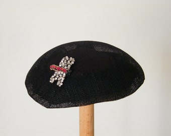 inspired by Meghan Markle fascinator, black cocktail hat, black event hat, formal hat UK, royal wedding hat, drangonfly fascinator UK