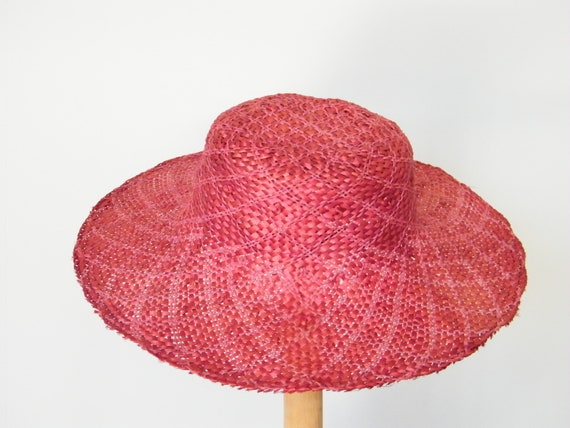 red summer hat