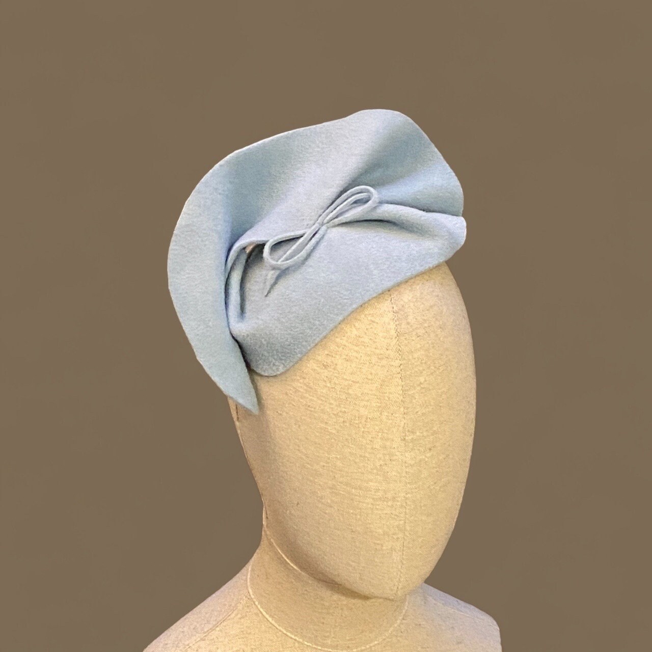 Light Blue Felt Occasion Hat, 1930s Style Mini Hat - Etsy