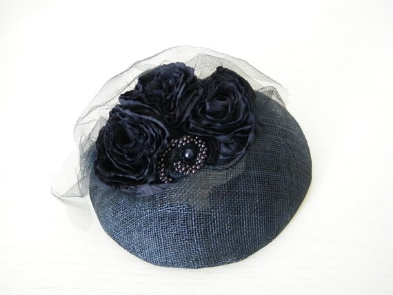 navy wedding hat uk
