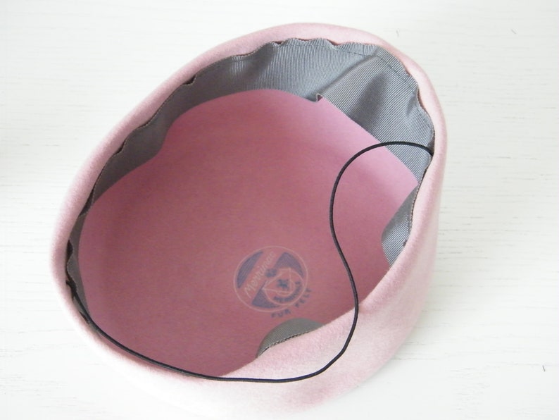 Pink pillbox hat/ winter pillbox hat for women/ felt pillbox Etsy