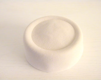 50s style wedding pillbox hat/ fall wedding hat /  bridal pillbox hat/ formal winter hat