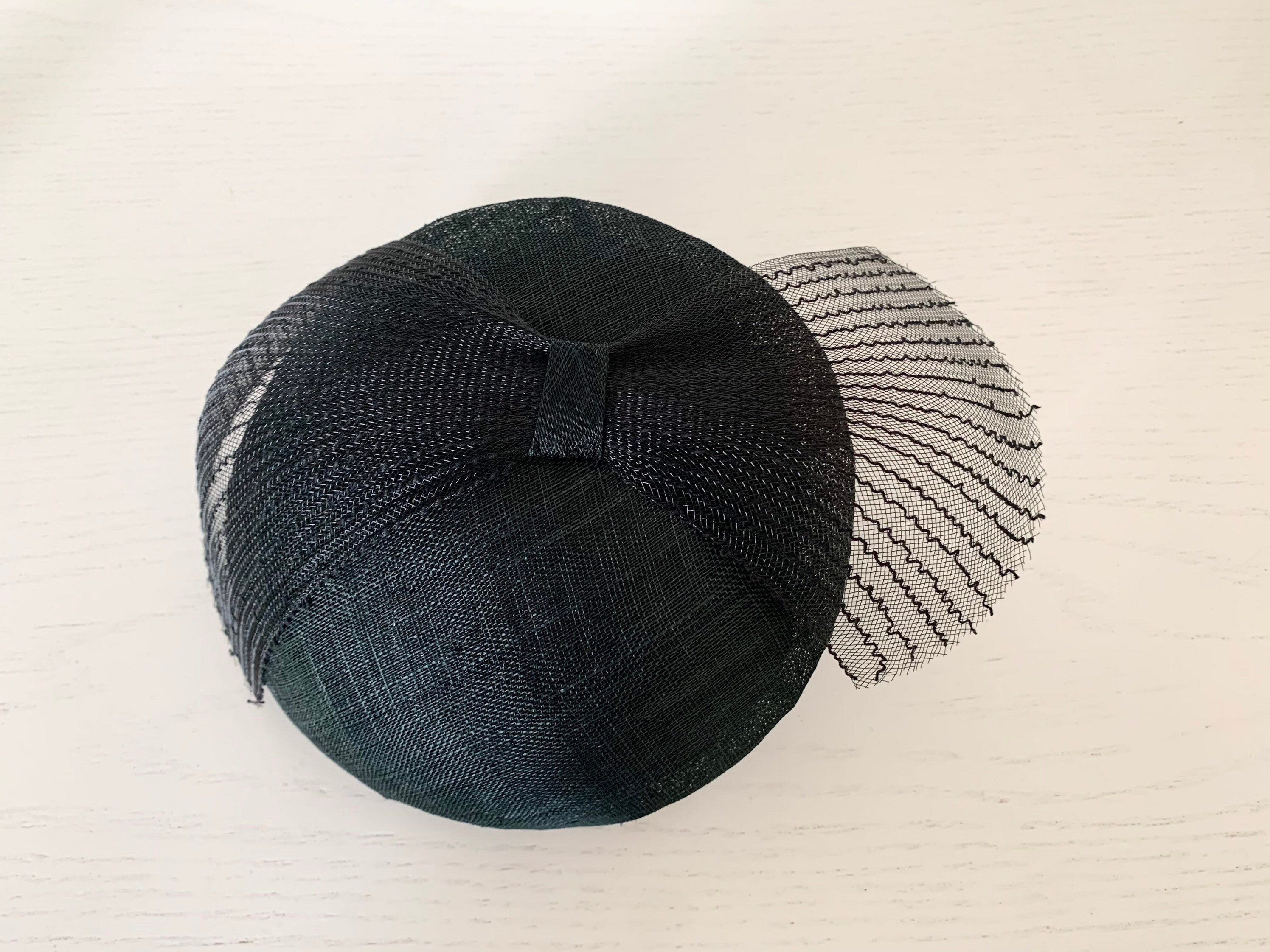 Bridal Black Fascinator Hat for Women 