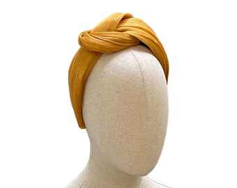 orange dressy headband for women/  elegant headband/ occasion headband UK/ ladies headband