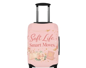 Funda para equipaje Soft Life Smart Moves / Estampado floral rosa para viajes