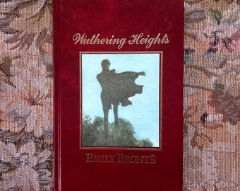 Cime tempestose di Emily Brontë – Edizione da collezione del 1987 con rilegatura in similpelle rosso scuro