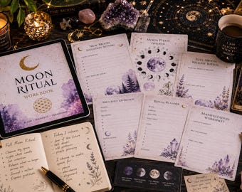 Tarot Ritual Workbook | Moon Journal Printable | Shadow Work & Manifestation PDF | Digital Download