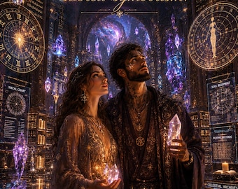 Custom Soul Connection Ether Portrait | Personalized Spiritual Couple Artwork