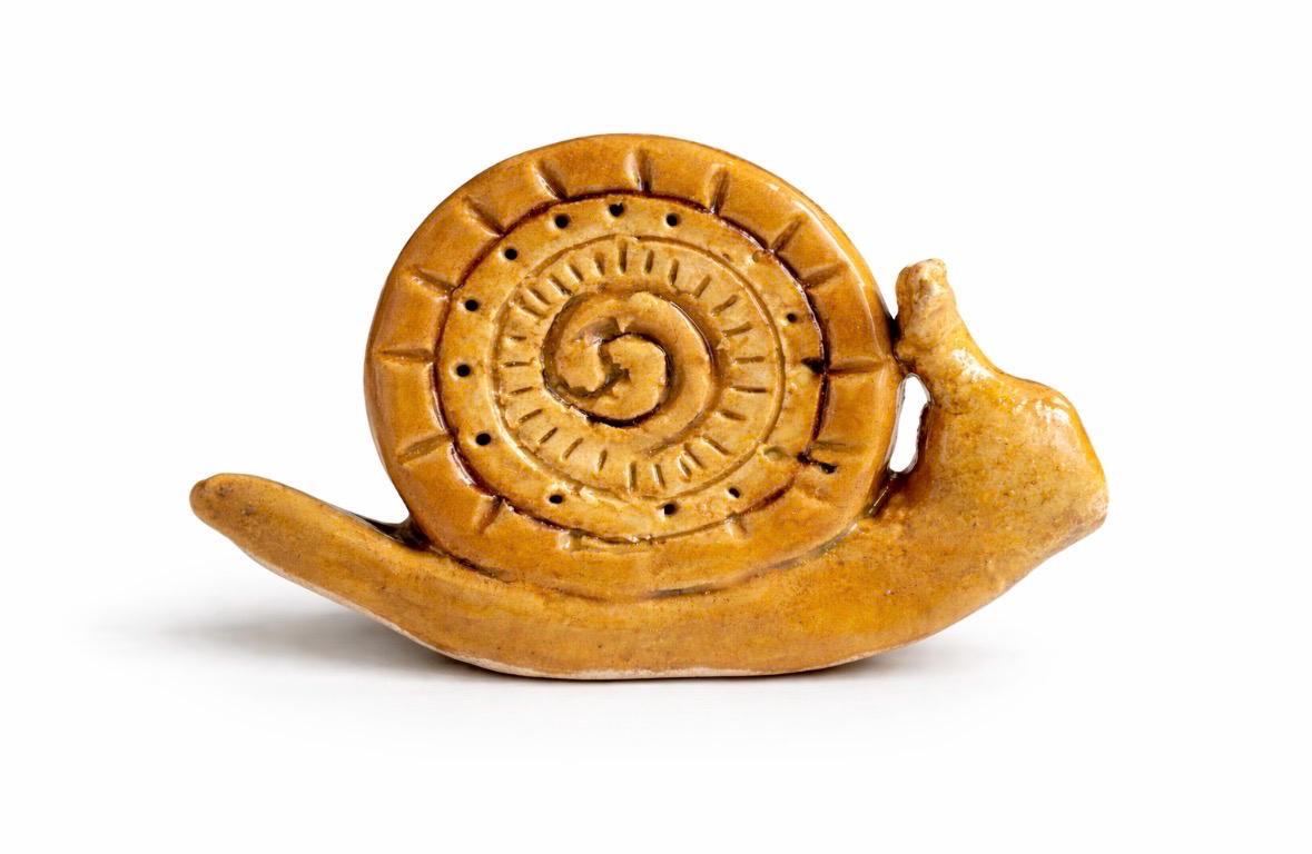 Lot De 24 Coquilles à Escargots En Faïence Ambré – Ramequins Vintage