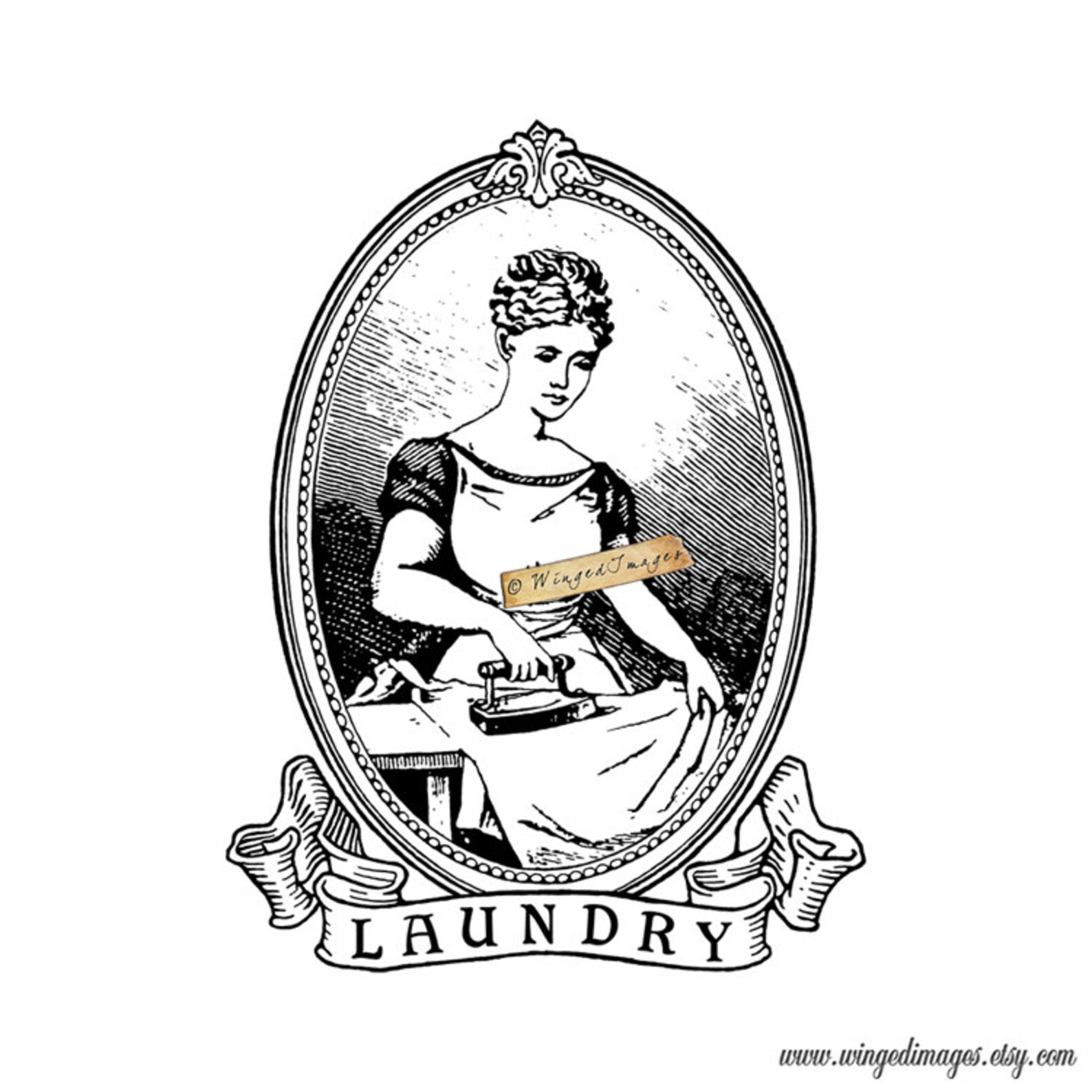 Vintage Laundry Label. Instant Download Digital Image No.380 - Etsy