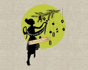 Feliz navidad. Descarga instantánea Imagen digital No.406 Transferencia de hierro a tela (arpillera, lino) Impresiones de papel (tarjetas, etiquetas)