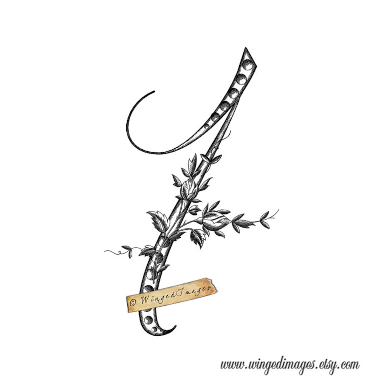 Antique French Number One Instant Download Digital Image Etsy