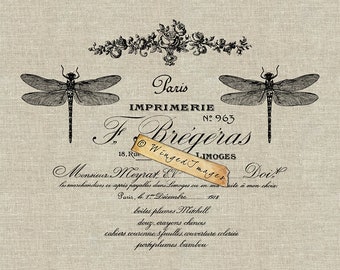 Vintage Altered French Invoice Instant Download Digital Image No.122 Iron-On Transfer to Fabric (burlap, linen) Paper Prints (cards, tags)