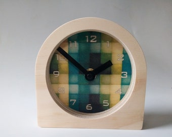 Objectify Shaded Mosaic Desk Clock with Numerals