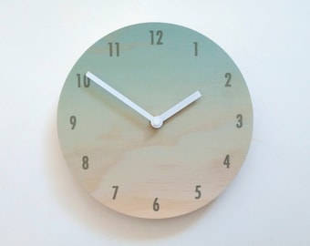 Objectify Blue Blush Wall Clock With Numerals