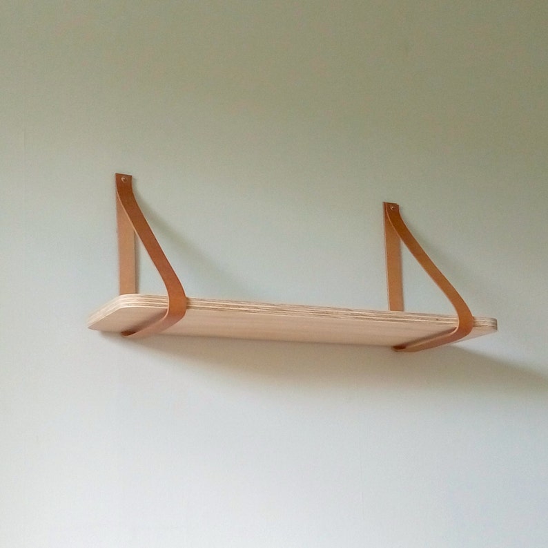 Objectify Plywood/Leather Strap Shelf Large image 4