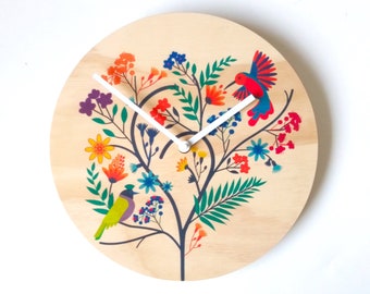 Objectify Bird Tree Wall Clock