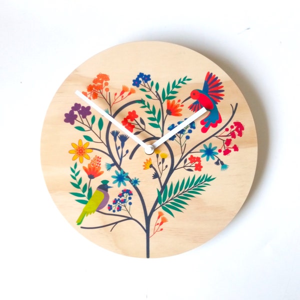 Objectify Bird Tree Wall Clock