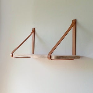 Objectify Plywood/Leather Strap Shelf Large image 1