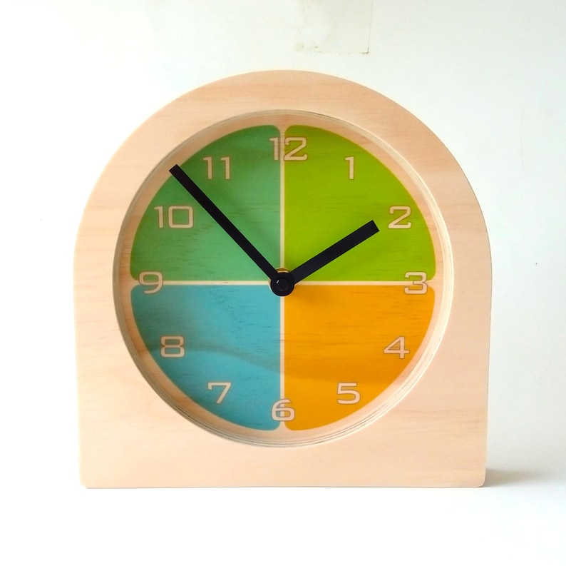Objectify Segment Quarters Desk Clock Etsy