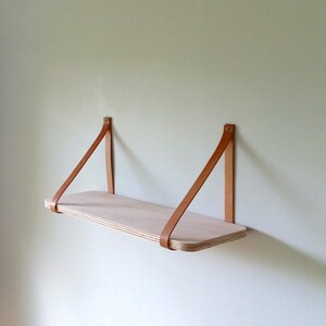 Objectify Plywood/Leather Strap Shelf Large image 5