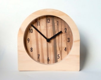 Objectify Wood for Trees Desk Clock with Numerals