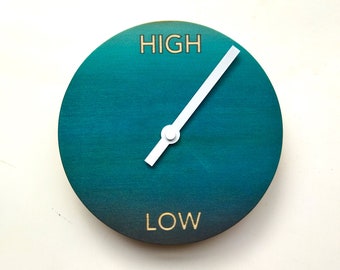 Objectify "Teal Ombre" Tide Wall Clock