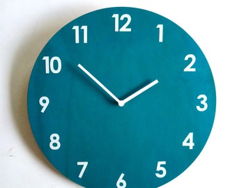 Objectify Glow in the Dark Teal Wall Clock