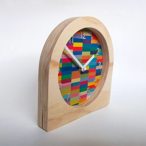 Objectify Color Block Desk Clock With Numerals - Etsy