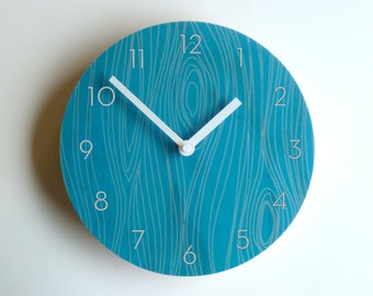 Objectify Faux Bois Wall Clock With Numerals