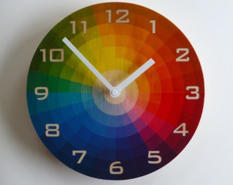 Objectify Color Wheel Wall Clock With Numerals