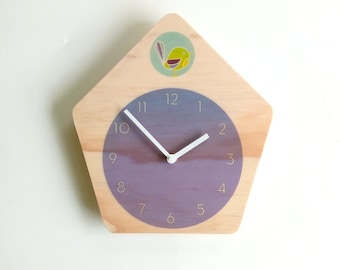 Objectify Modern Cuckoo Wall Clock with Numerals - Medium Size