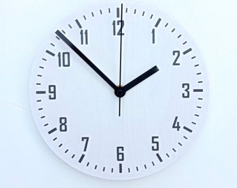 Objectify Black on White Markers with Numerals Wall Clock