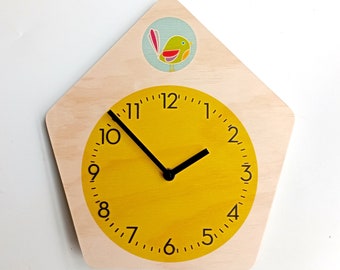 Objectify Modern Cuckoo with Numerals and Minute Markers Wall Clock - Medium Size