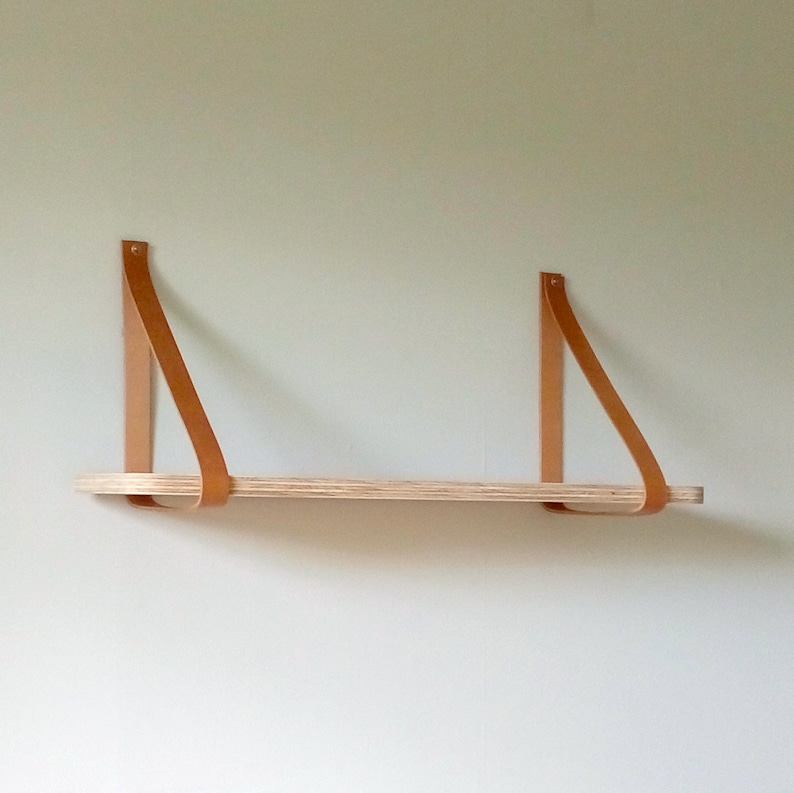 Objectify Plywood/Leather Strap Shelf Large image 3