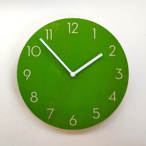 Objectify Green Wall Clock With Neutra Numerals