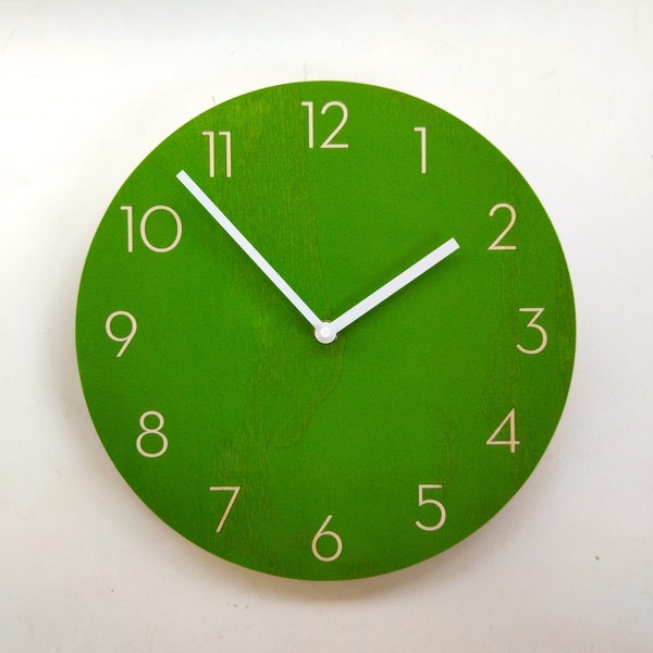 Objectify Green Wall Clock With Neutra Numerals