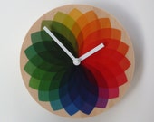 Objectify Rainbow Fan  Wall Clock