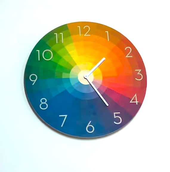 Color Wheel Designs Clock