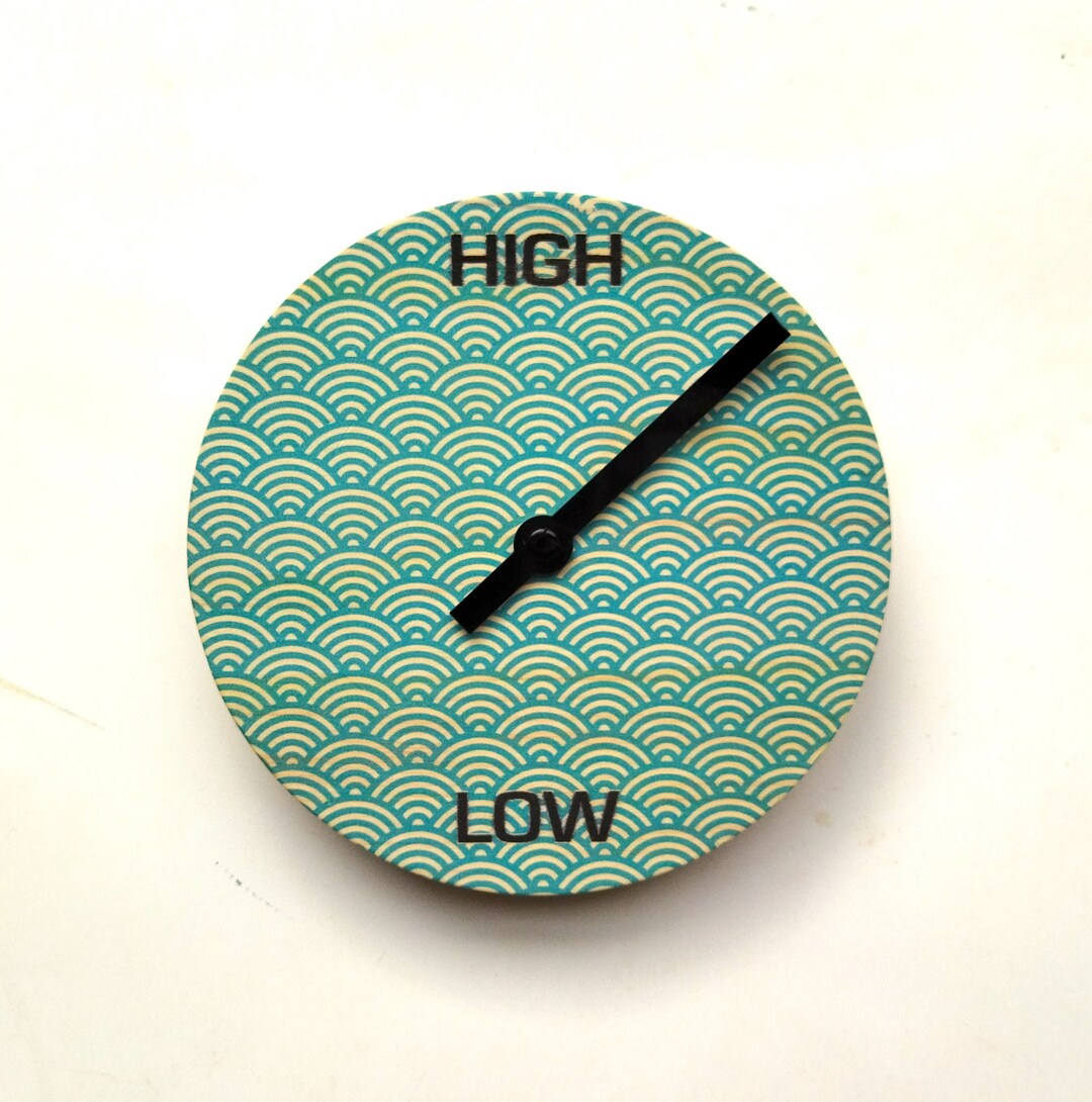Reloj de pared de marea Olas azules de Objectify Etsy Espana