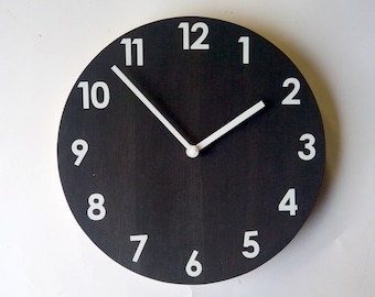 Objectify Glow in the Dark Charcoal  Wall Clock